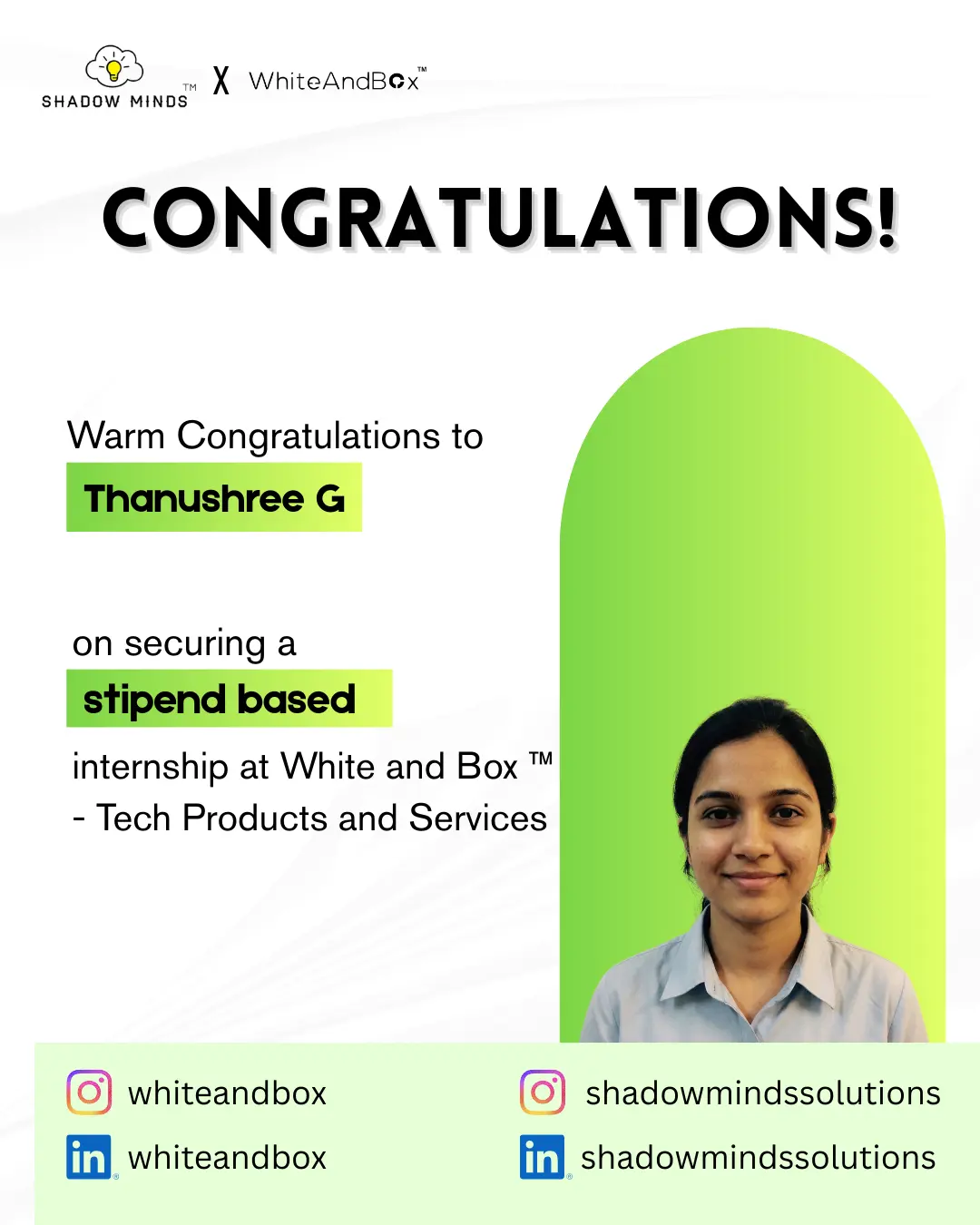 Thanushree G placed